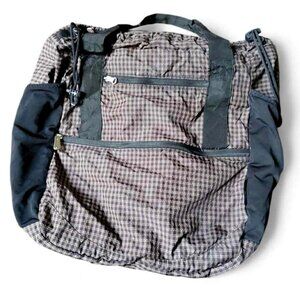 RARE Travelon Convertible Tote Backpack Nylon Plaid